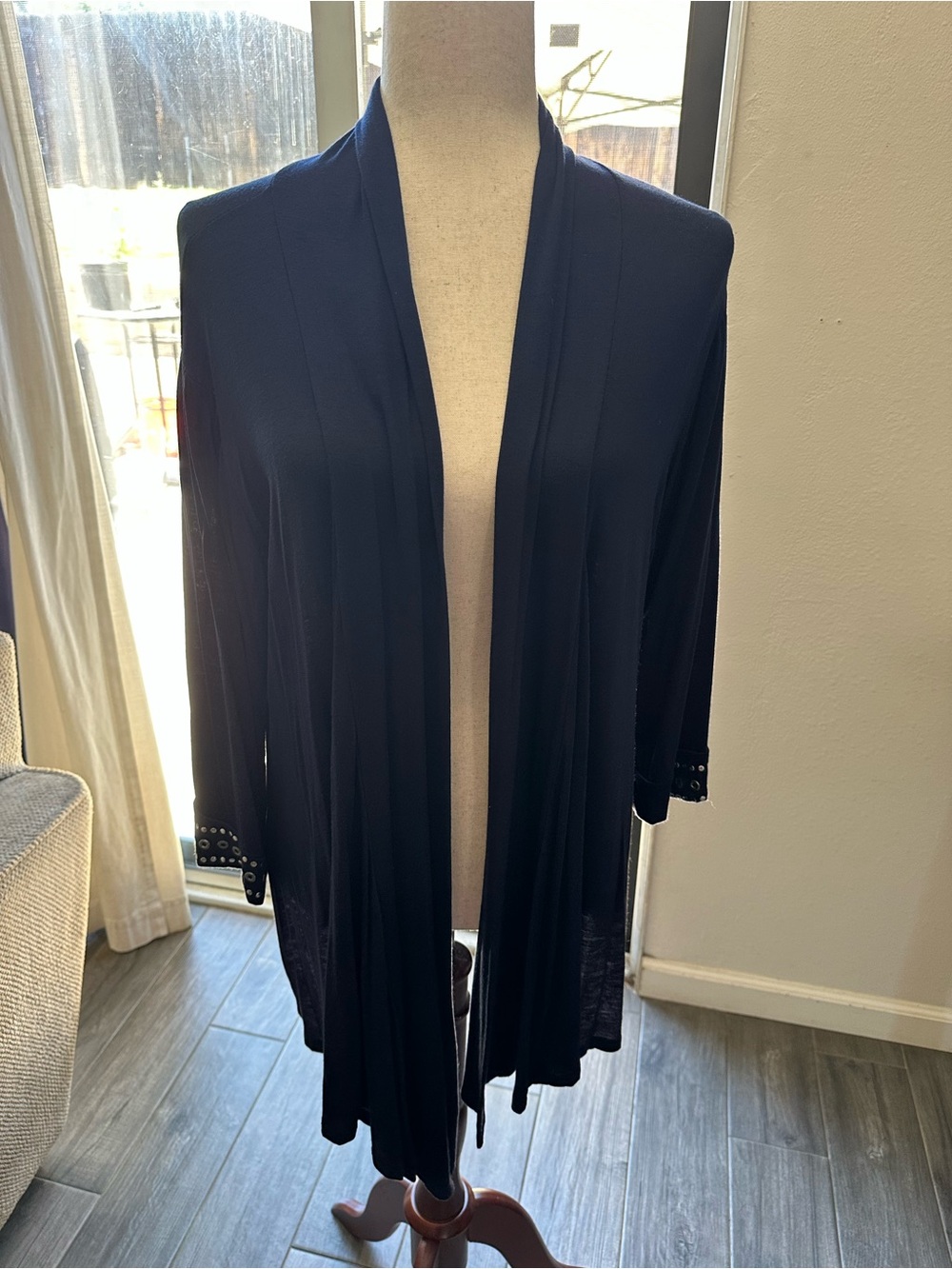 JM Fleurette Black Top with Simple Silhouette
